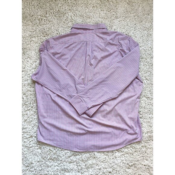 Vineyard Vines Performance Slim Fit Murray Shirt Pink Plaid Button-Down XL - Picture 6 of 6